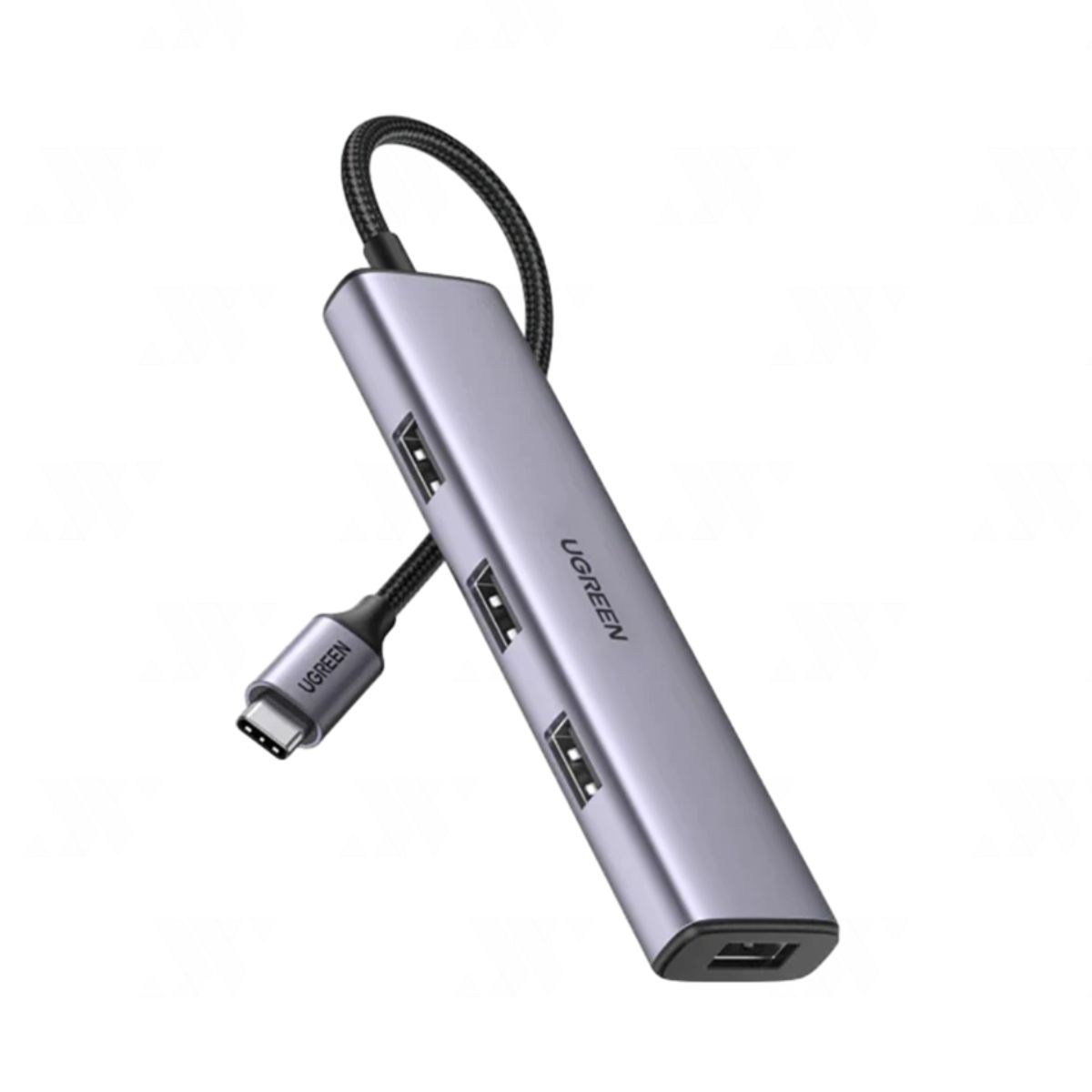 Bộ chia 4 in 1 Ugreen 20841 CM473 Type C to USB 3.0, tốc độ 5Gbps, vỏ nhôm
