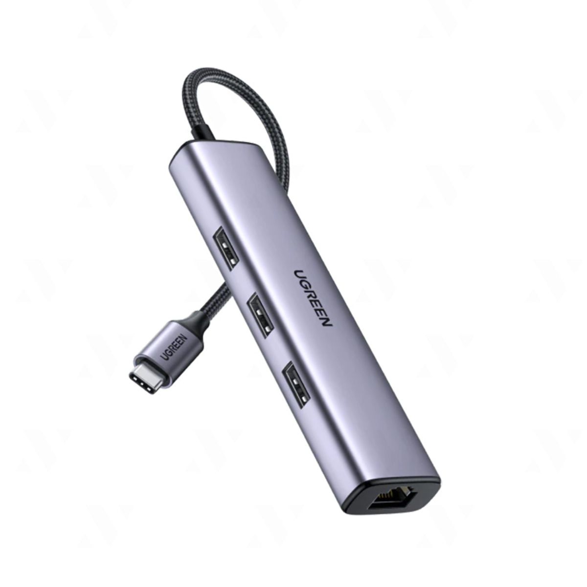 Bộ chuyển đổi 4 in 1 Ugreen 60600 CM475 Type-C to 3*USB 3.0 + LAN 1Gbps, tốc độ 5Gbps, vỏ nhôm