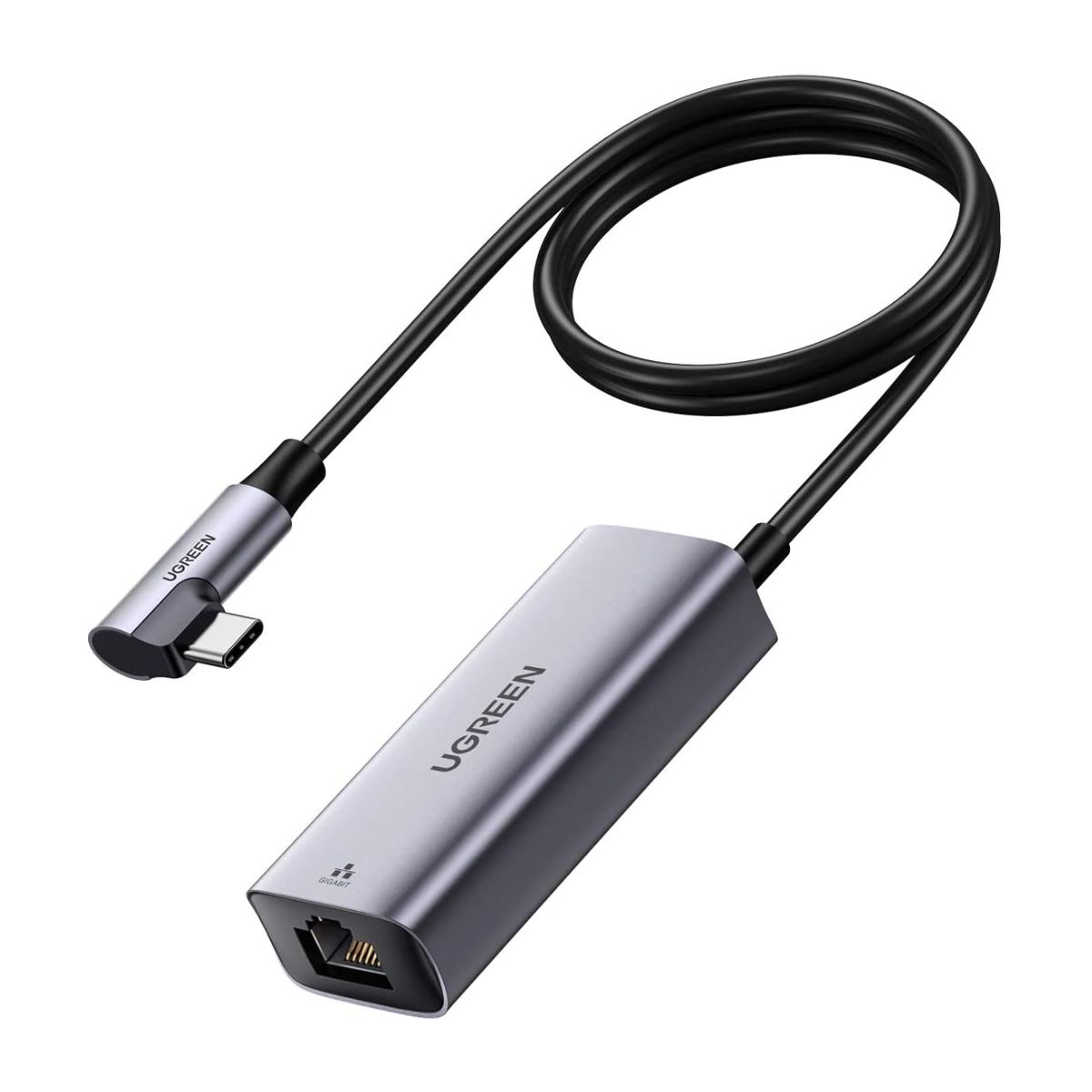 Bộ chuyển đổi Ugreen 80605 CM255 Type-C sang LAN, tốc độ 1000Mbps, PD 100W