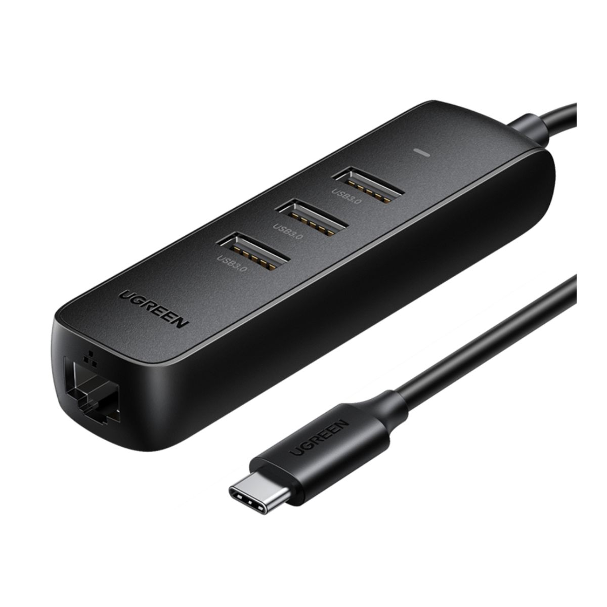 Bộ chia 3 cổng Ugreen 10917 CM416 Type C to 3*USB 3.0 + LAN 10/100Mbps, tốc độ 5Gbps, Plug&Play