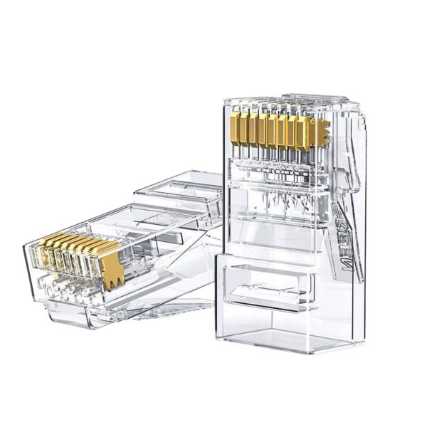 Đầu bấm mạng RJ45 Cat6 8P8C UTP mạ vàng 50U Ugreen 30899 (hộp 50c)