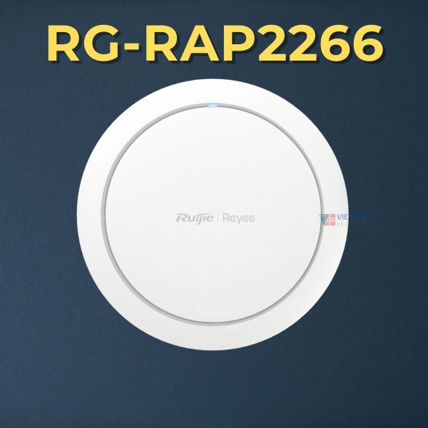 Bộ phát WiFi 6 Ruijie RG-RAP2266 dual-band Gigabit, Chịu Tải 110 User, Tốc Độ 2976Mbps