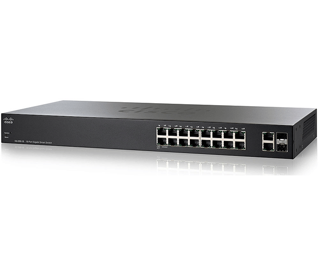 Switch Cisco SLM2016T 16-port 10/100/1000 + 2-Port Gigabit Switch