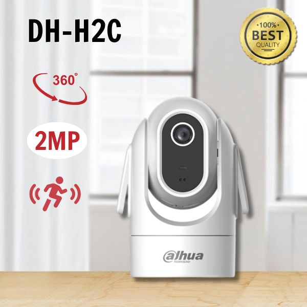 Camera Wifi DAHUA DH-H2C 2MP, quay quét 360 độ, hồng ngoại 15m, đàm thoại 2 chiều.