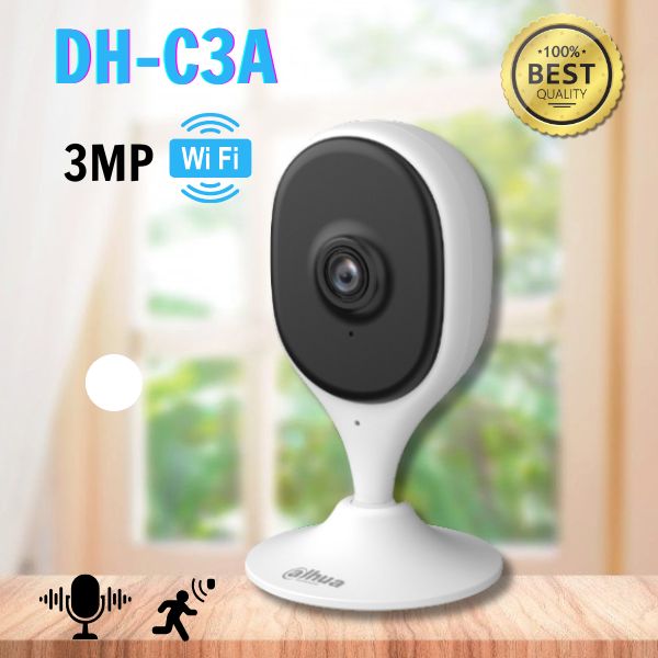 Camera Wifi cố định DAHUA DH-C3A 3MP, Wifi 6, phát hiện người, đàm thoại 2 chiều