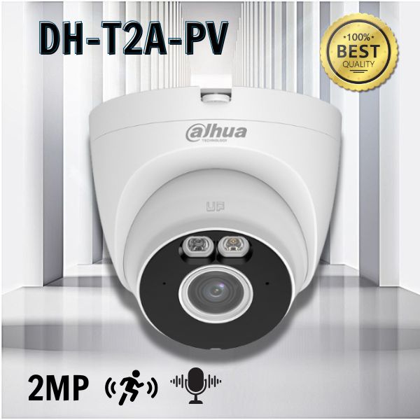 Camera Wifi Trong nhà 2MP DAHUA DH-T2A-PV, đèn LED, đàm thoại 2 chiều.