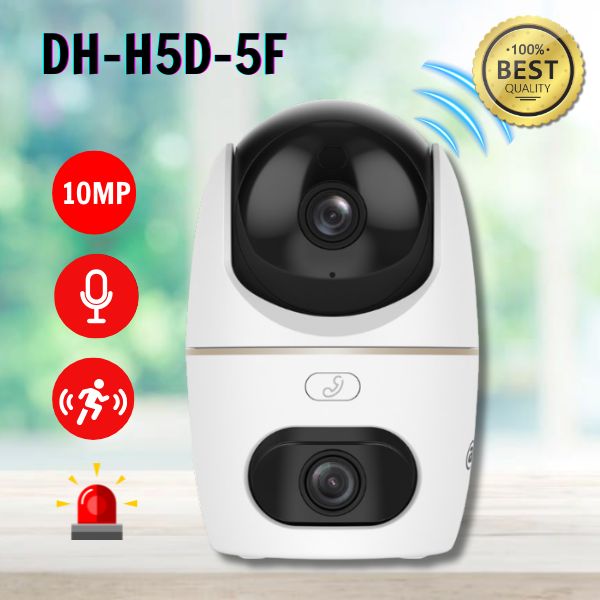 Camera Wifi 2 Ống Kính 5MP Dahua DH-H5D-5F, Đàm Thoại 2 Chiều, Wifi 6, Phát Hiện Thông Minh