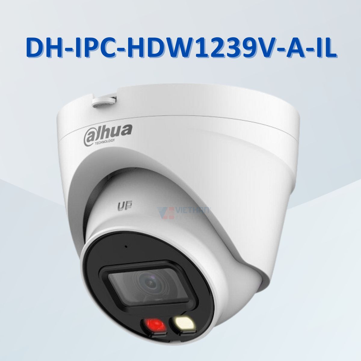 Camera IP ngoài trời ánh sáng kép 2MP DAHUA DH-IPC-HDW1239V-A-IL, hồng ngoại 30m, tích hợp mic