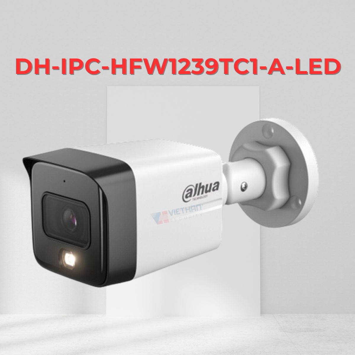 Camera IP Full Color 2MP DAHUA DH-IPC-HFW1239TC1-A-LED, phát hiện con người, tích hợp mic, tầm nhìn 30m