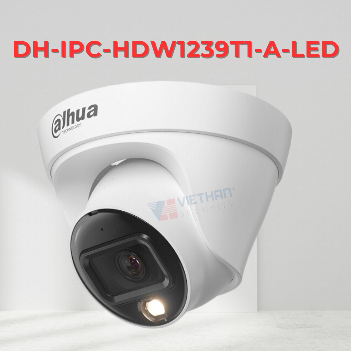 Camera IP Dome Full Color 2MP DAHUA DH-IPC-HDW1239T1-A-LED, phát hiện con người, tích hợp mic, tầm nhìn 30m