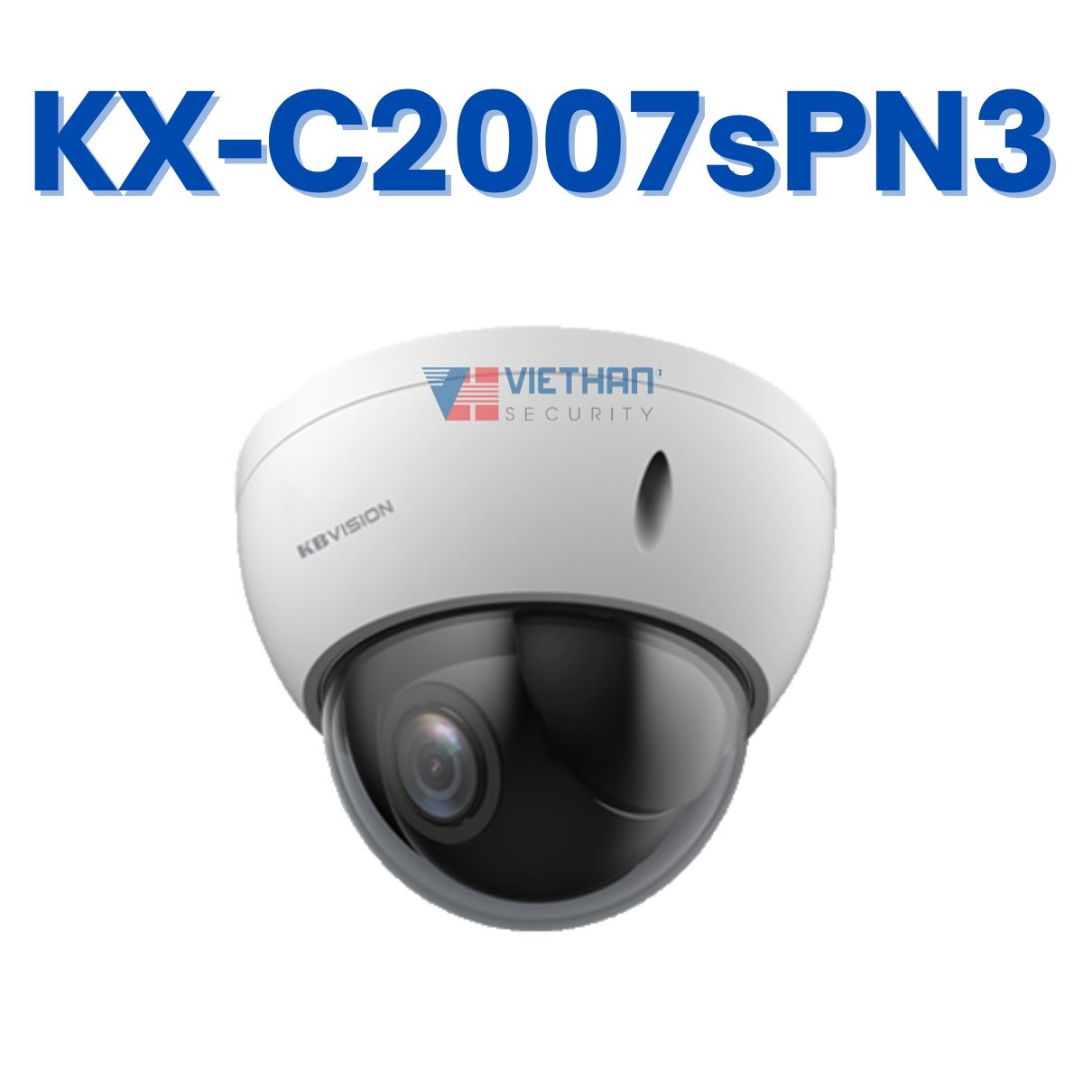 Camera IP PTZ mini ốp trần 2MP KBVISION KX-C2007sPN3, Nhận diện khuôn mặt, chống sét, PoE