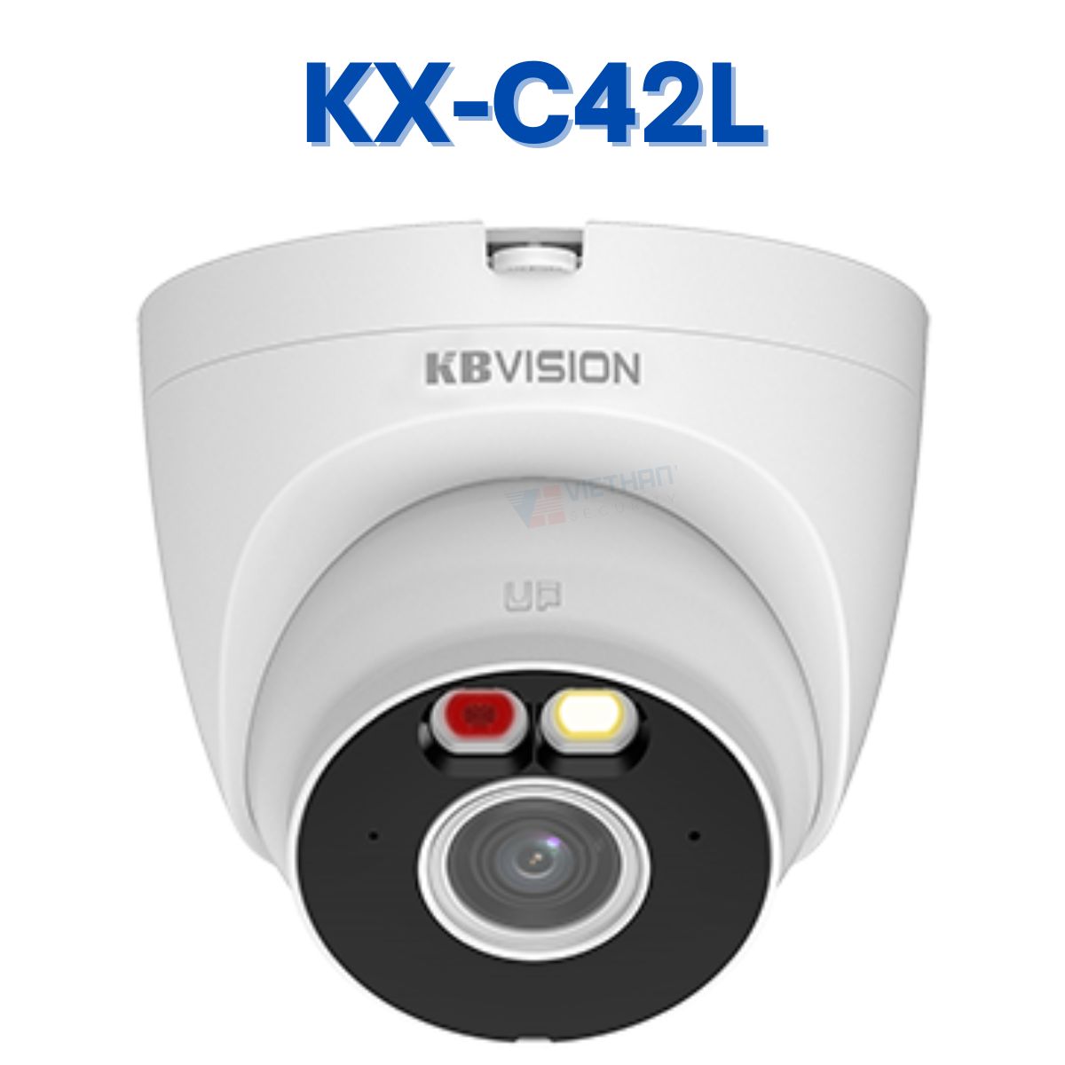 Camera Wifi Dome Full Color KBVISION KX-C42L 4MP, Đàm thoại 2 chiều, báo động chủ động, Đèn LED