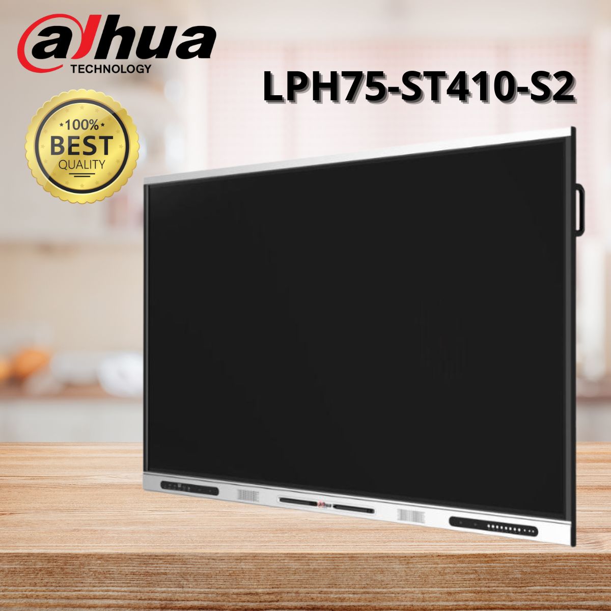 Màn Hình tương tác DHI-LPH75-ST410-S2 4K 75 Inch, Sử dụng công nghệ không cán màng