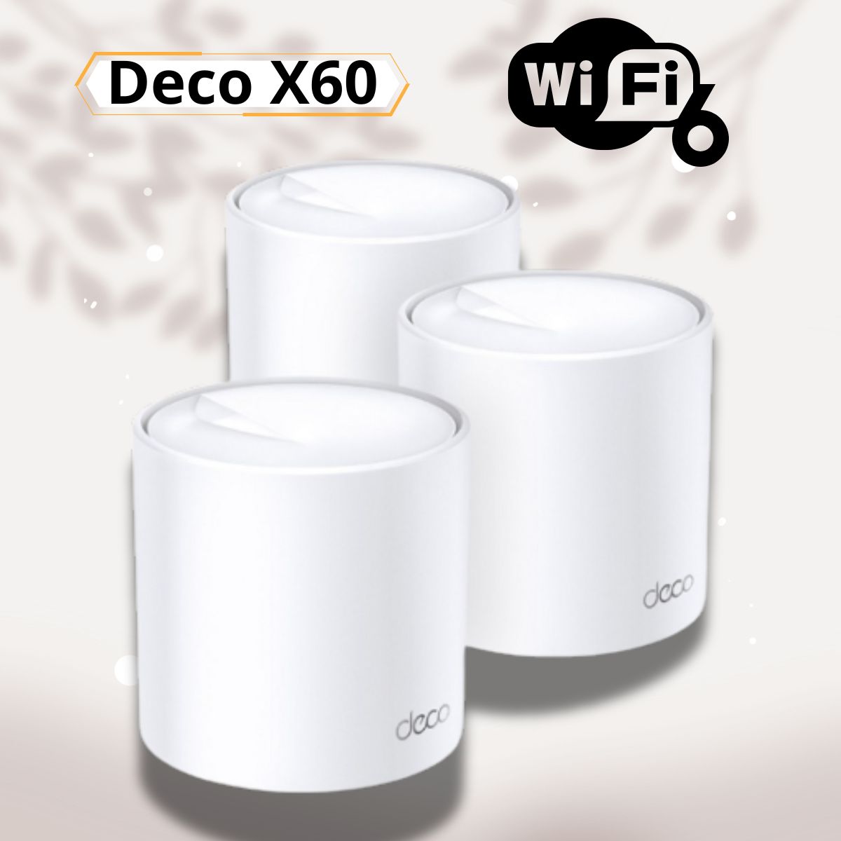 Hệ Thống Mesh Wi-Fi 6 AX5400 Deco X60, Phú sóng toàn diện, Kết nối không giới hạn, Bảo mật cao