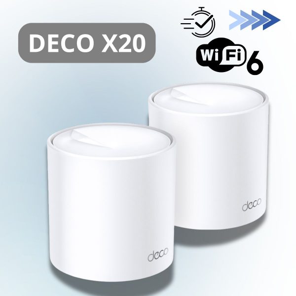 Hệ thống Wi-Fi 6 Mesh Deco X20 (2-Pack), Phủ sóng liền mạch, Một mạng thống nhất, Kết nối nhiều thiết bị
