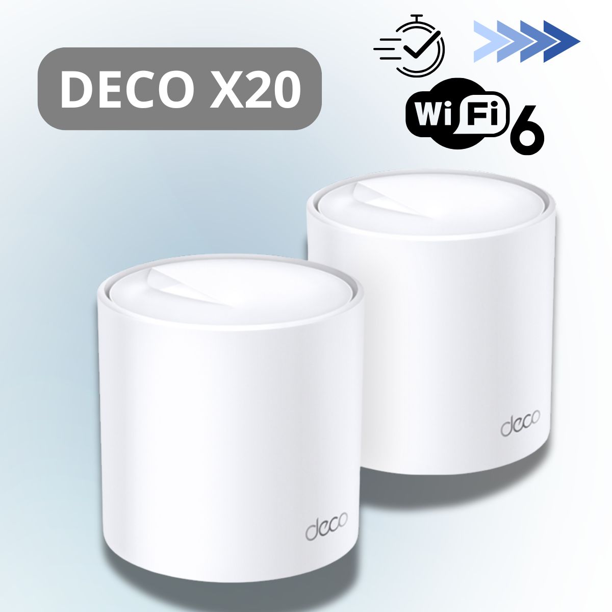 Hệ thống Wi-Fi 6 Mesh Deco X20 (2-Pack), Phủ sóng liền mạch, Một mạng thống nhất, Kết nối nhiều thiết bị