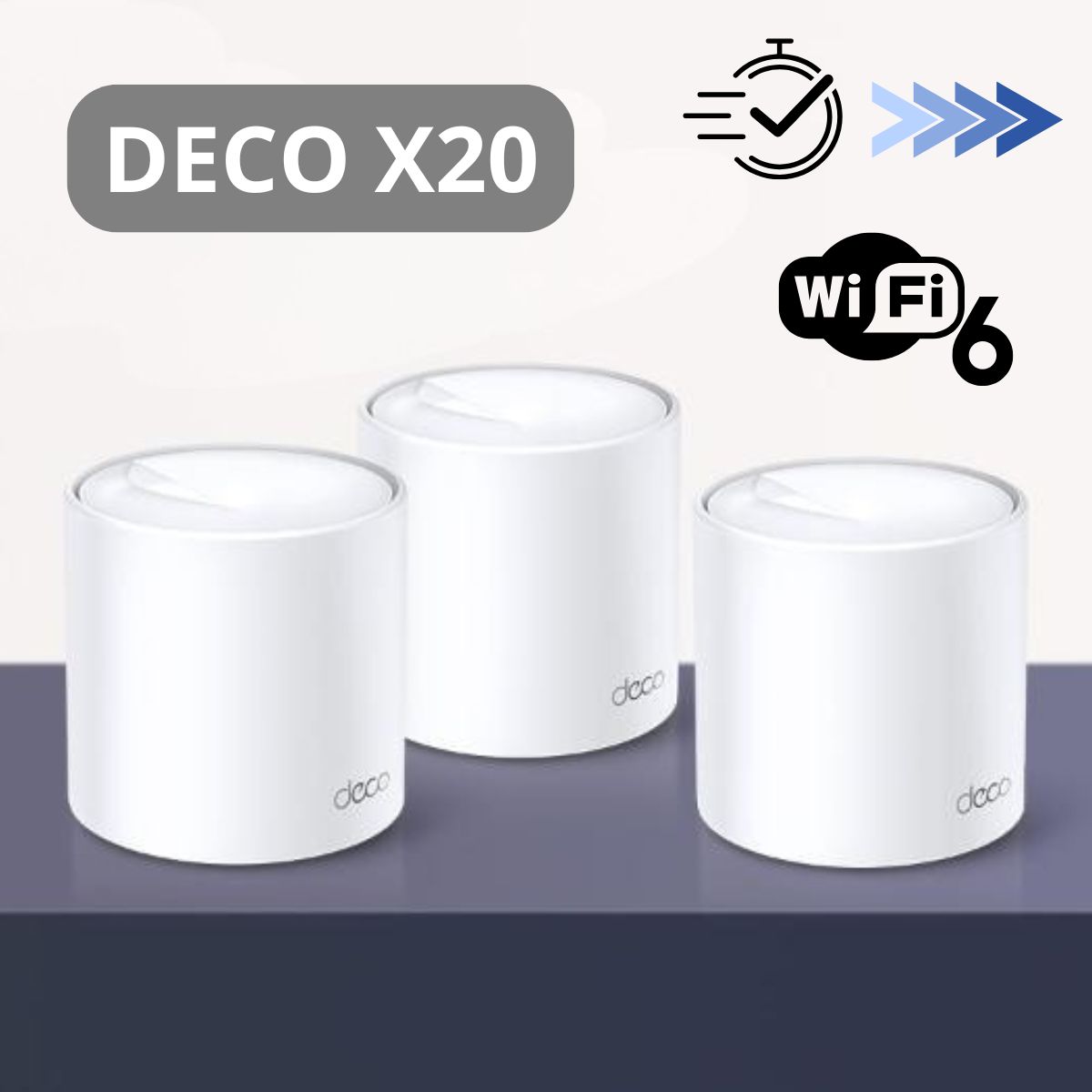 Hệ thống Wi-Fi 6 Mesh Deco X20 (3-Pack), Phủ sóng liền mạch, Một mạng thống nhất, Kết nối nhiều thiết bị