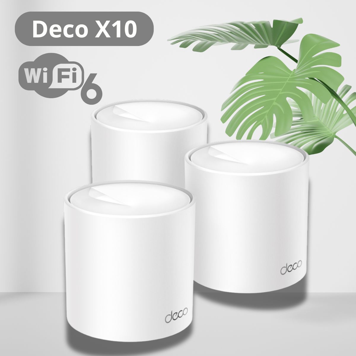 Hệ thống Mesh Wi-Fi 6 AX1500 Tp-Link Deco X10 (3-Pack),Kết nối nhanh, Nhiều thiết bị, Một mạng hợp nhất.