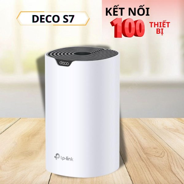 Hệ thống Wi-Fi Mesh AC1900 Deco S7 (1-Pack), Kết nối mượt mà, Phú sóng toàn diện, Dễ dàng lắp đặt.