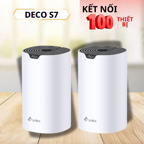 Hệ thống Wi-Fi Mesh AC1900 Deco S7 (2-Pack), Kết nối mượt mà, Phú sóng toàn diện, Dễ dàng lắp đặt.