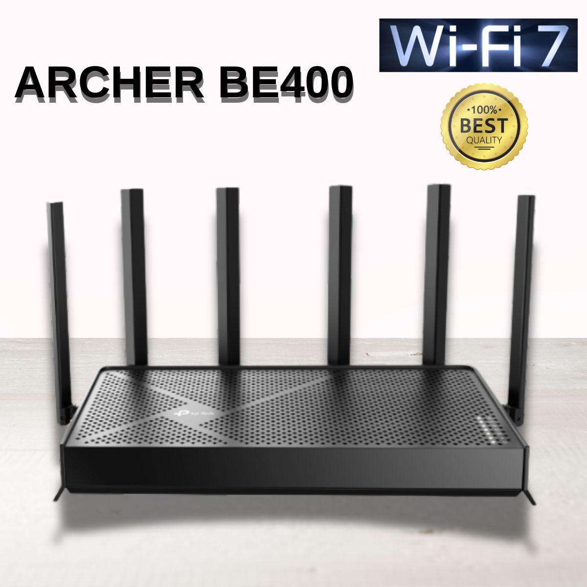 Bộ phát mạng Router Wi-Fi 7 Archer BE400 Băng tần kép BE6500, Độ truyền cao, Độ bao phủ tối đa.