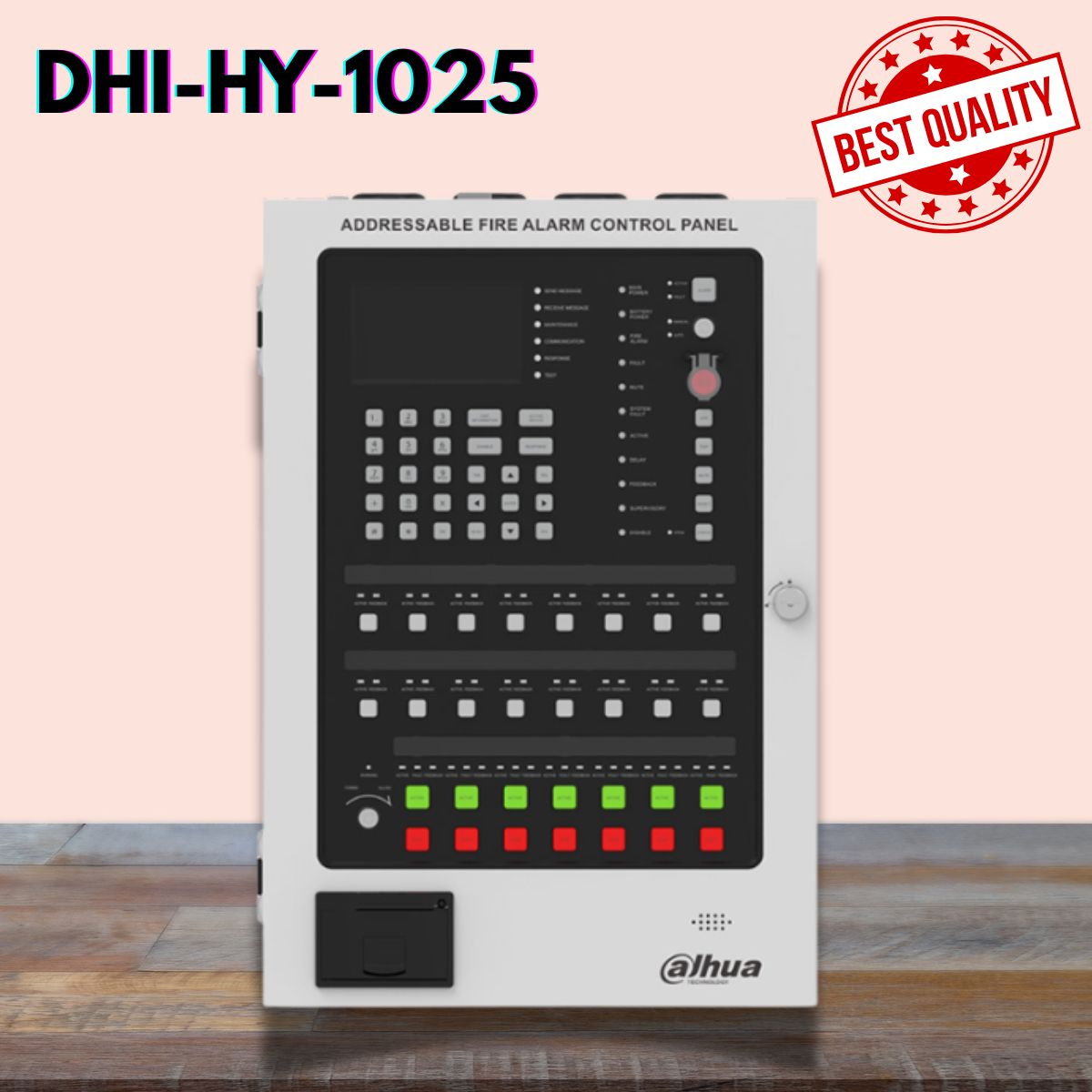 Tủ báo cháy địa chỉ 2 loop Dahua DHI-HY-1025, Màn hình LCD, Kết nối linh hoạt