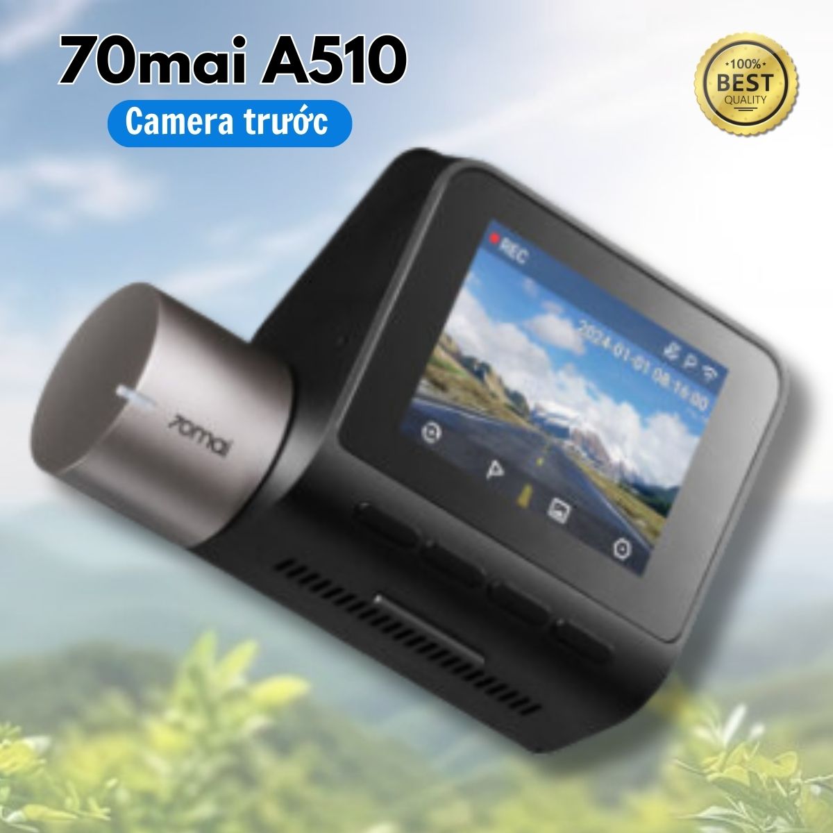 Camera hành trình 70mai A510 (Trước), Công nghệ ghi hình HDR, Góc quay lên đến 140 độ