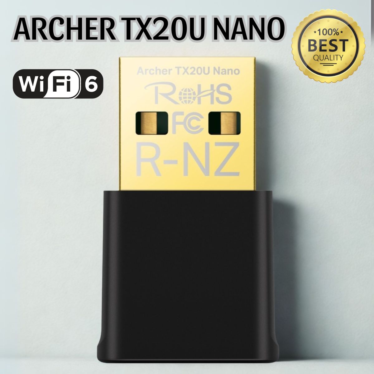 Bộ chuyển đổi USB Wi-Fi Archer TX20U Nano Băng tần kép AX1800, USB 3.0, Công nghệ MU-MIMO, OFDMA và WPA3