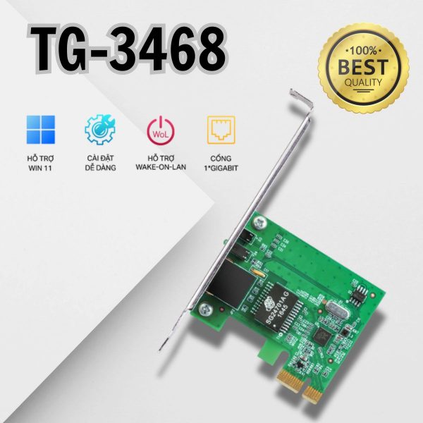 Bộ Chuyển Đổi Mạng PCI Express Gigabit TP-Link TG-3468, Giao diện PCIe chuẩn 32 bit, Thuận tiện quản lý