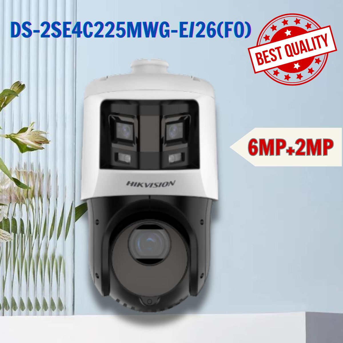 Camera 3 mắt Hikvision DS-2SE4C225MWG-E/26(F0), 2 mắt 180 độ, và một mắt PTZ zoom 25X