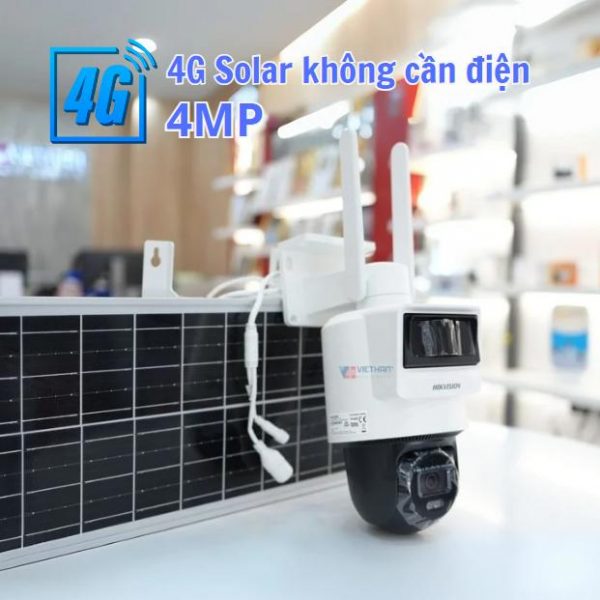 Camera 4G Hikvision DS-2DE2C400IWG-K/4G/C09S20, PT, Độ phân giải 4MP, Tích hợp PIR và Radar, Đàm thoại 2 chiều