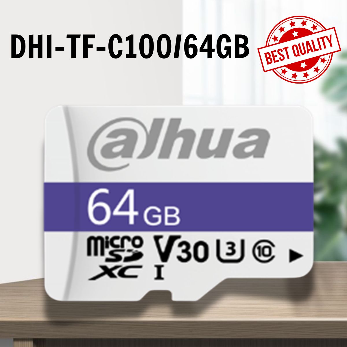 Thẻ nhớ 64GB Micro SD Dahua  DHI-TF-C100/64GB, Tốc độ đọc 95MB/s, Tốc độ ghi 38MB/s