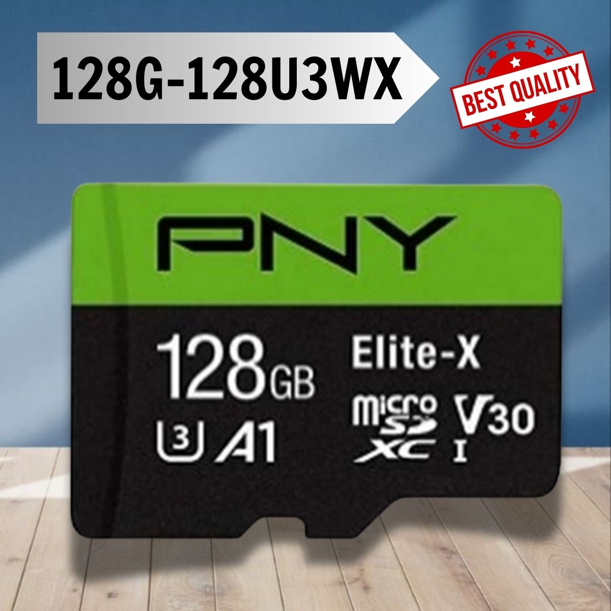 Thẻ nhớ Micro SD 128GB PNY 128G-128U3WX, Tốc độ đọc 100MB/s, Tốc độ ghi 60MB/s