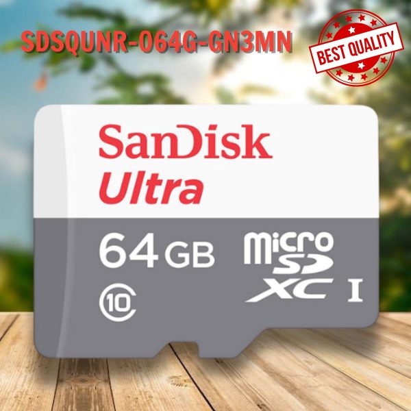 Thẻ nhớ Micro SD SanDisk 64GB SDSQUNR-064G-GN3MN Tốc độ đọc 95MB/s, Tốc độ ghi 38MB/s