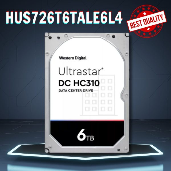 Ổ cứng HDD 6TB WD Enterprise Ultrastar DC HC310 HUS726T6TALE6L4, Bộ nhớ đệm 256MB Cache, Kích thước 3.5"