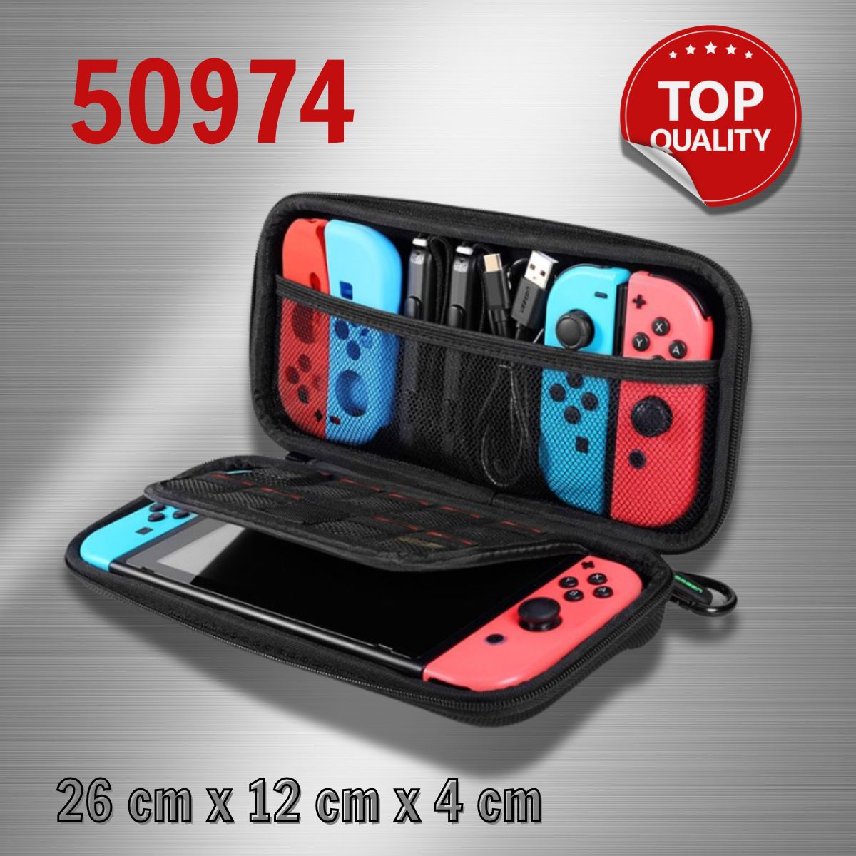 Ugreen 50974 Nintendo Switch Màu đen Hộp đựng bảo vệ máy game LP174