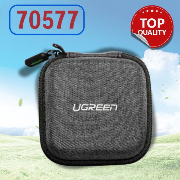 Ugreen 70577 Màu xám bọc vải Hộp đựng tai nghe chống sốc LP128