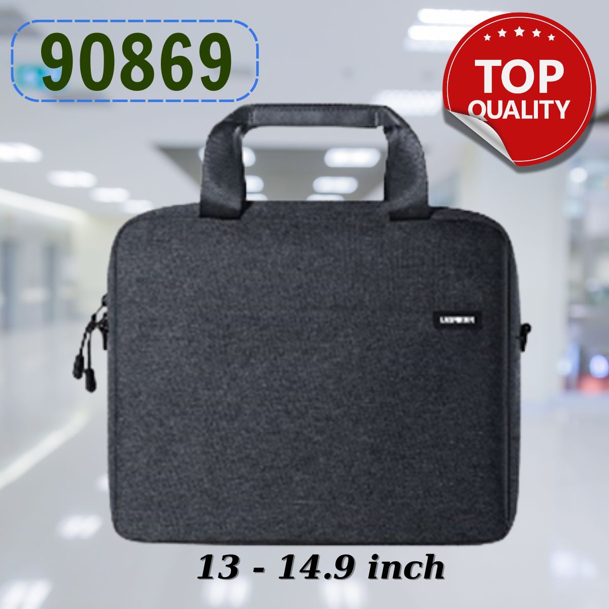 Túi đựng laptop Ugreen 90869 13 inch, 14,9 inch Màu đen LP584, Ba lớp chắc chắn, Tay cầm vừa vặn