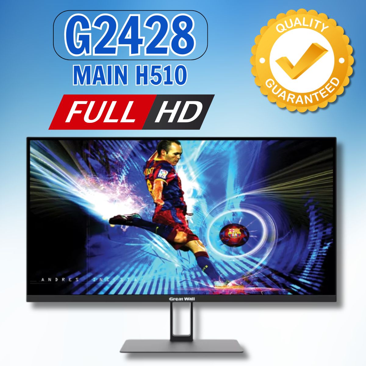 Vỏ máy tính liền màn Great Wall G2428 - Main H510 - Màn hình 23.8" FHD, mã GA54, Không kèm CPU, RAM, SSD