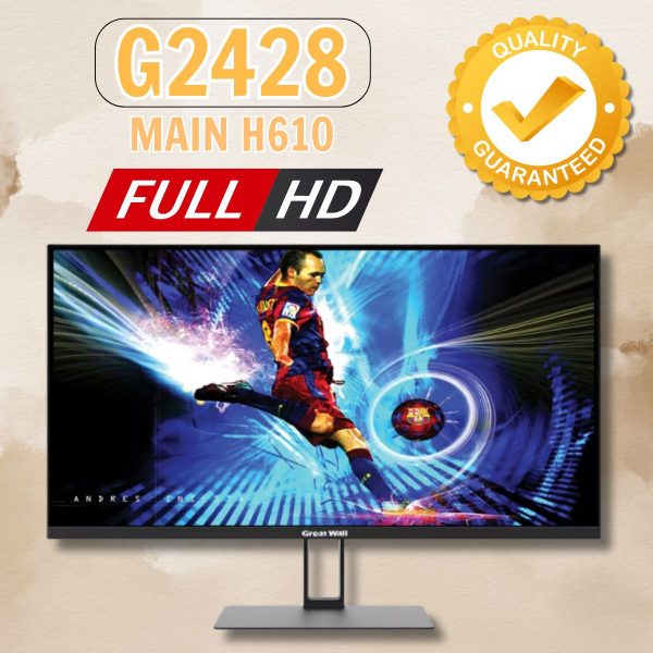 Vỏ máy tính liền màn Great Wall G2428 - Main H610 - Màn hình 23.8" FHD, mã GA64,Không kèm CPU, RAM, SSD