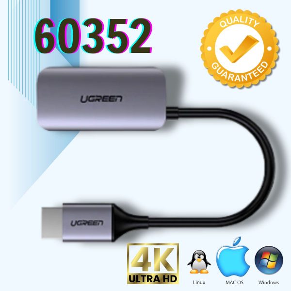 Cáp chuyển đổi HDMI to Mini Displayport Ugreen 60352 Hỗ trợ 4K Màu xám CM239