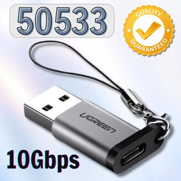 Đầu chuyển đổi USB 3.0 to USB type-C Ugreen 50533 cao cấp Tốc độ truyền 5Gbps
