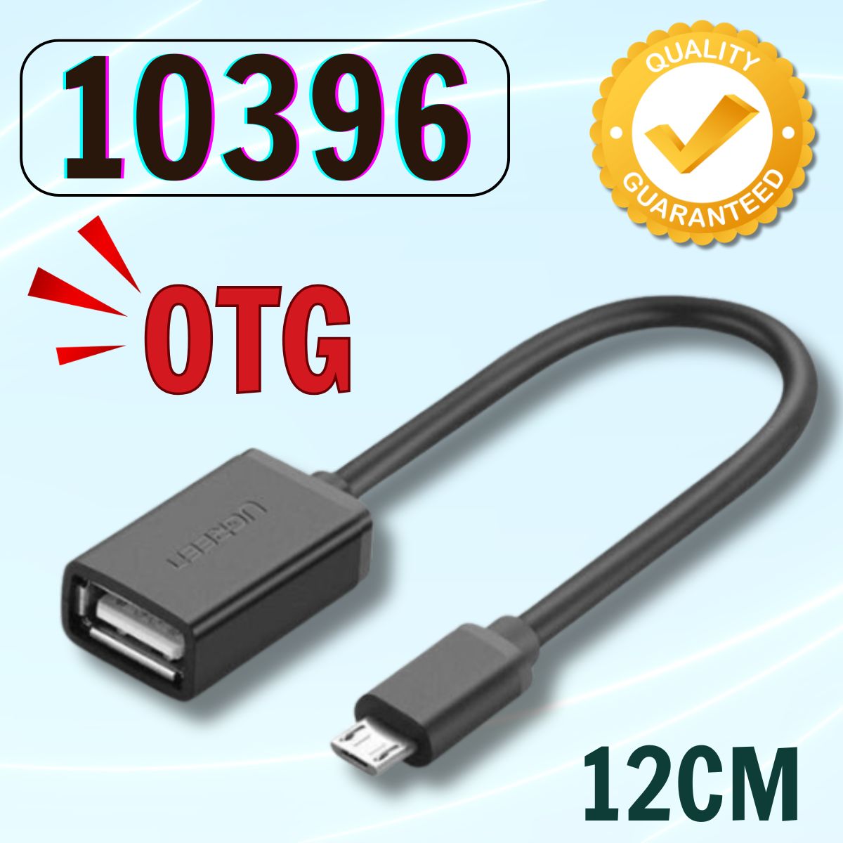 Cáp Micro USB 2.0 OTG Ugreen 10396 Chính hãng, Hỗ trợ tốc độ 480Mbps