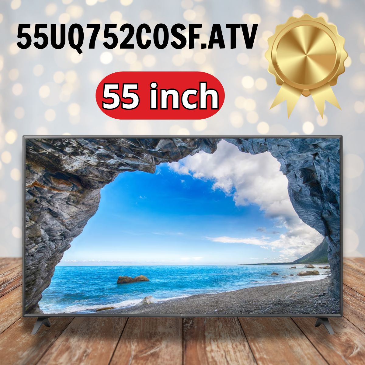 Tivi thông minh LG 55UQ752C0SF.ATV Màn hình 55 inch, Hình ảnh sống động chuẩn 4K, Hỗ trợ kết nối đa thiết bị, AirPlay và WebOS