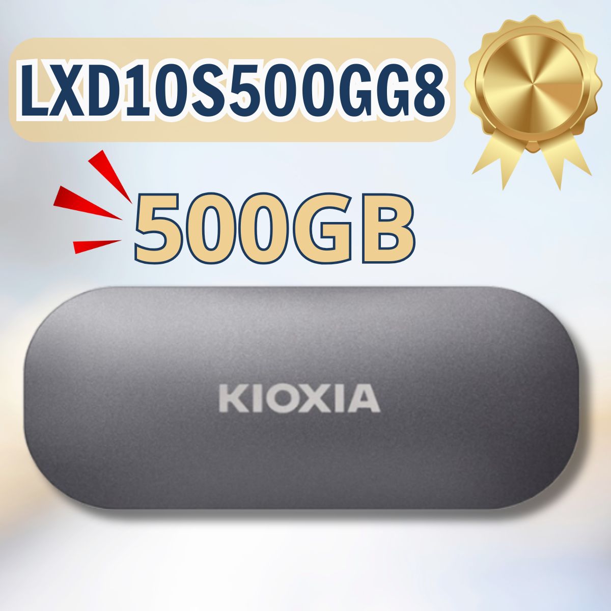 Ổ cứng di động SSD KIOXIA LXD10S500GG8 – Dung lượng 500GB – Tốc độ đọc 1050MB/s – Tốc độ ghi 1000MB/s – Cổng USB 3.2 Gen 2