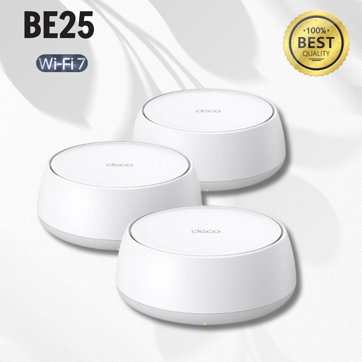 Hệ thống Mesh phát sóng Wifi gia đình WiFi 7 BE5000 TP-Link Deco BE25 (3 pack) Tốc độ 5000Mbps, Kết nối 2.5G, Phủ sóng toàn diện
