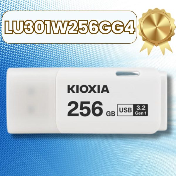 USB 256GB KIOXIA U301 USB 3.2 Gen 1. Mã LU301W256GG4 [BH 60T, Màu Trắng, Made In Japan]