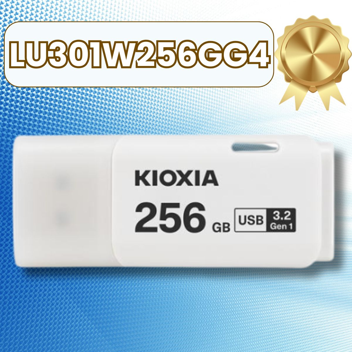 USB 256GB KIOXIA U301 USB 3.2 Gen 1. Mã LU301W256GG4 [BH 60T, Màu Trắng, Made In Japan]