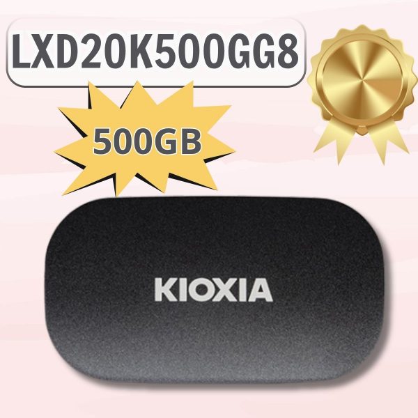 SSD Di Động 500GB KIOXIA EXCERIA PLUS G2 PORTABLE LXD20K500GG8 USB 3.2 Gen 2 R1050 W1000. BH 36T [Kim Loại]