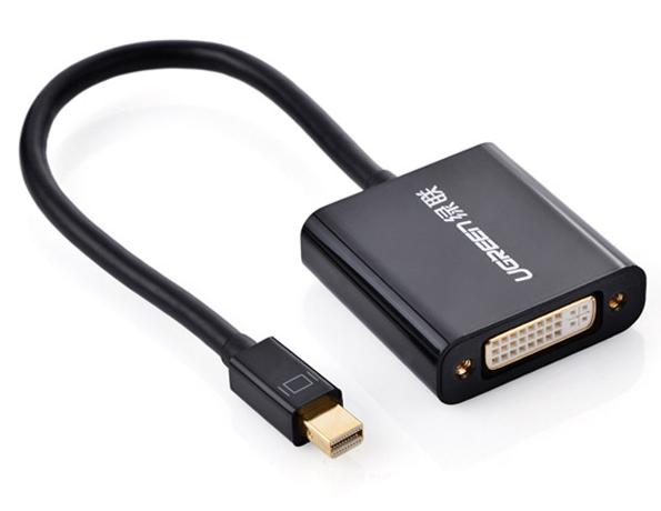 Cáp chuyển đổi Mini DP sang DVI 24+5 Ugreen 10448 dài 15cm Hỗ trợ phân giải 1080p